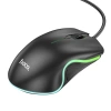 VipMarketim HOCO GM19 RGB LED Işıklı Gamer Oyuncu Kablolu Optik Mouse-(5775)
