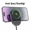 VipMarketim HOCO HW12 Kablosuz Şarjlı Araç İçi Havalandırma Manyetik Telefon Tutucu-(5775)