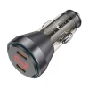 VipMarketim HOCO NZ12C Graceful PD60W 2 Type-C Girişli Araç Çakmaklı Hızlı Şarj Aleti-(5775)