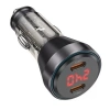 VipMarketim HOCO NZ12C Graceful PD60W 2 Type-C Girişli Araç Çakmaklı Hızlı Şarj Aleti-(5775)