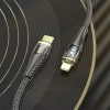 VipMarketim HOCO U121 Gold standard Transparent Discovery Edition 60W Type-C to iPhone Lightning Hızlı Şarj ve D-(5775)