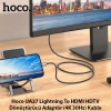 VipMarketim Hoco UA27 Lightning To HDMI HDTV Dönüştürücü Adaptör (4K 30Hz) Kablo-(5775)