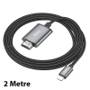 VipMarketim Hoco UA27 Lightning To HDMI HDTV Dönüştürücü Adaptör (4K 30Hz) Kablo-(5775)