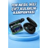VipMarketim İkili Bluetooth Kulaklık Dijital Göstergeli Uzun Pil Ömrü Yüksek Ses Kaliteli