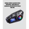 VipMarketim IP65 Suya Dayanıklı Kask Bluetooth Kulaklık LCD Ekranlı