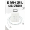 VipMarketim Iphone Uyumlu İOS Uyumlu Lightning Hızlı Şarj Tye C Lightning Şarj Kablosu
