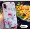VipMarketim İphone X Xs 3d Gül Desenli Premium Silikon Kılıf-(5775)