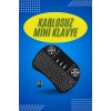 VipMarketim Işıklı Kablosuz Mini Klavye ve Dokunmatik Mouse Seti Türkçe Kablosuz