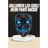 VipMarketim Işıklı Led Maske Parti Eğlence Maskesi Hallowen Neon Maske