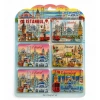 VipMarketim İstanbul Temalı Ahşap Buzdolapı Süsü Magnet 6Lı Set