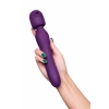 VipMarketim JOS Kisom 2si 1 arada Vibratör, Silikon, Mor, 24 cm