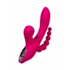 VipMarketim JOS TRIPLING  3ü 1 Arada Vibratör, Silikon, Pembe, 21 cm