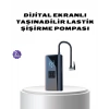 VipMarketim Kablosuz Dijital Lastik Şişirme Pompası LED Işıklı 80W