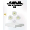 VipMarketim Kablosuz Gün Işığı 3’lü LED Spot Lamba Kumandalı