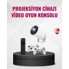 VipMarketim Kablosuz Mini Projeksiyon Cihazı Oyun ve Film İçin Taşınabilir Ev Sineması