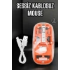 VipMarketim Kablosuz Mouse Fare 5.0 Bluetooth Bağlantılı USB Girişli