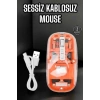 VipMarketim Kablosuz Mouse Fare 5.0 Bluetooth Bağlantılı USB Girişli