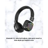 VipMarketim Kablosuz RGB Işıklı Katlanabilir Bluetooth Kulak Üstü Kulaklık