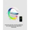 VipMarketim Kablosuz Şarjlı Bluetooth Hoparlör ve Gece Lambası – NFC FM Radyo RGB Işık