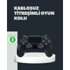 VipMarketim Kablosuz Titreşimli Oyun Kolu – PS4 Uyumlu Ergonomik Tasarım ve Uzun Pil Ömrü