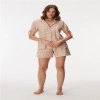 VipMarketim Kadın Kısa Kol Gömlek Ve Şort Takım (Kod:11369)