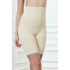 VipMarketim Kadın Toparlayıcı Bel Ve Bacak İnceltici Dikişsiz Yüksek Bel Uzun Paça Şort Korse (2603)