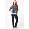 Vipmarketim Kadın Viskon Puantiyeli Uzun Kol Dantelli Sweatshirt Ve Pantolon Pijama Takım ( ) (kod:9760)