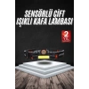 VipMarketim Kafa Lambası Çalışma Işığı Süper Parlak Mıknatıslı Lityum Lion Pilli