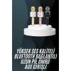 VipMarketim Karaoke Mikrofon Bluetooth Bağlantılı Aux Girişli Uzun Pil Ömrü Yüksek Ses Kaliteli