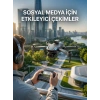 VipMarketim Katlanabilir Profesyonel Görünümlü Kamera Drone