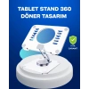 VipMarketim Katlanabilir Tablet Standı Ayarlanabilir Kaymaz Şeffaf Tasarım