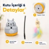 VipMarketim Kedi Şekilli Dönen Peluş Balıklı Olta Oyuncağı