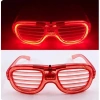 VipMarketim Kırmızı Led Işıklı Parti Gözlüğü - Neon Glow Şerit Gözlük 3 Modlu