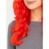 VipMarketim Kırmızı Renk Uzun Dalgalı Parti Peruğu