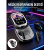 VipMarketim Kişiselleştirilebilir LED Ekranlı Bluetooth Kulaklık – Oyun & Müzik Modlu