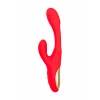 VipMarketim Klitoral uyarıcılı vibratör JOS Patti, hareketli dilli, silikon, kırmızı, 24 cm