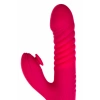 VipMarketim Klitoral Uyarıcılı Vibratör Jos Seri, Silikon, Pembe, 22 Cm