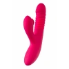 VipMarketim Klitoral Uyarıcılı Vibratör Jos Seri, Silikon, Pembe, 22 Cm