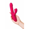 VipMarketim Klitoral uyarıcılı vibratör JOS Seri, silikon, pembe, 22 cm