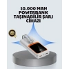 VipMarketim Kompakt 10000 mAh Powerbank – Dijital Göstergeli Type-C ve Lightning Uyumlu