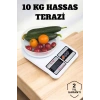 VipMarketim Kompakt Tasarım ve Tek Tuşla Sıfırlama Özelliğiyle Kullanımı Kolay Mutfak Tartısı