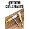VipMarketim Kontrol Kalemi Nikel Kaplama Çift Başlıklı Test Cihazı