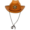 VipMarketim Kovboy Şerif Şapkası Kahve 12 Adet - Kostüm, Parti ve Gösteri Şapkası