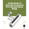 VipMarketim Krom Musluk Başlığı | 4ü 1 Arada Su Çıkışı | Kolay Montajlı