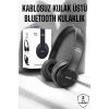 VipMarketim Kulak Üstü TF Kart ve AUX Destekli Ergonomik Bluetooth Kulaklık