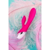 VipMarketim LEROİNA klitoral stimülatörlü vibratör, silikon, pembe, 19 cm