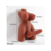 VipMarketim L-Join Gerçekçi 5.5 Kg Brown (Melez) Yarım Vücut Trans Vajina Mastürbatör Dildo