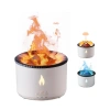 VipMarketim LED Alev Efektli Aroma Difüzörü Ultrasonik Hava Nemlendirici Gece Lambası Fonksiyonlu