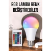 VipMarketim Led Ampul Enerji Dostu RGB Işıklı 100W Led Işık