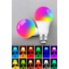 VipMarketim Led Ampul Enerji Dostu RGB Işıklı 100W Led Işık